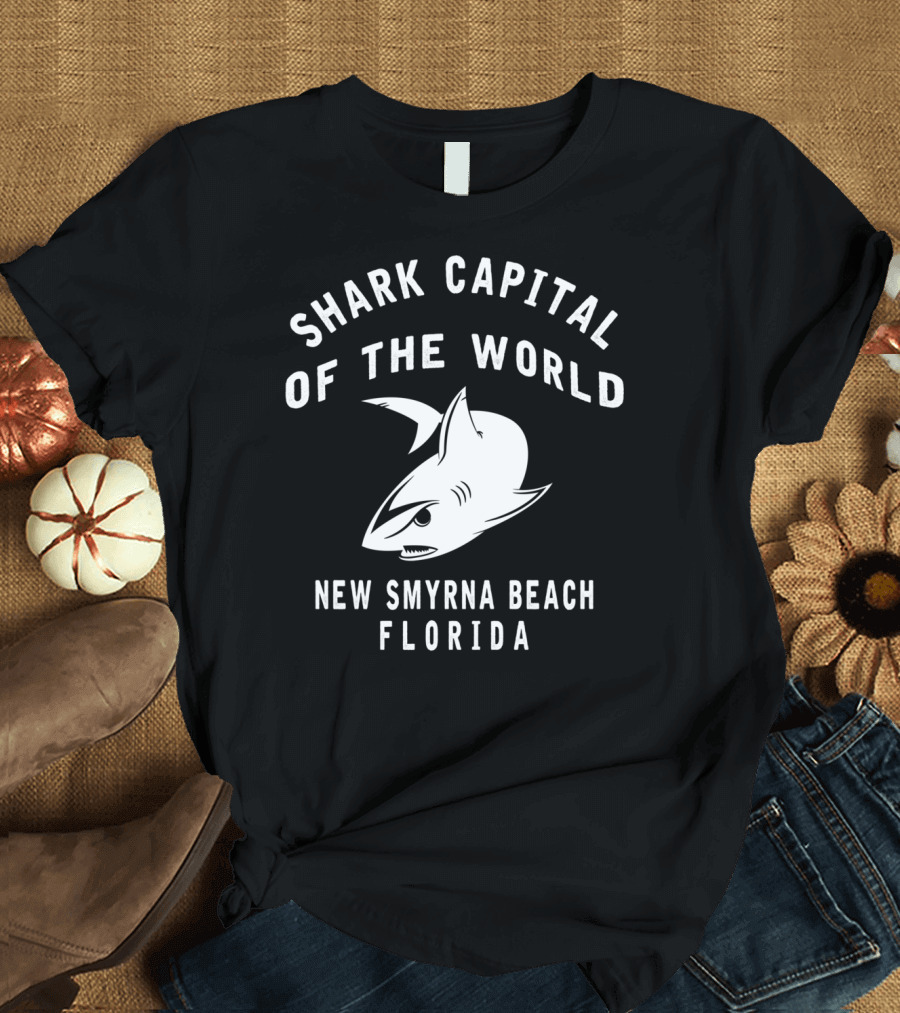 Shark Capital of the World New Smyrna Beach Florida T-Shirt