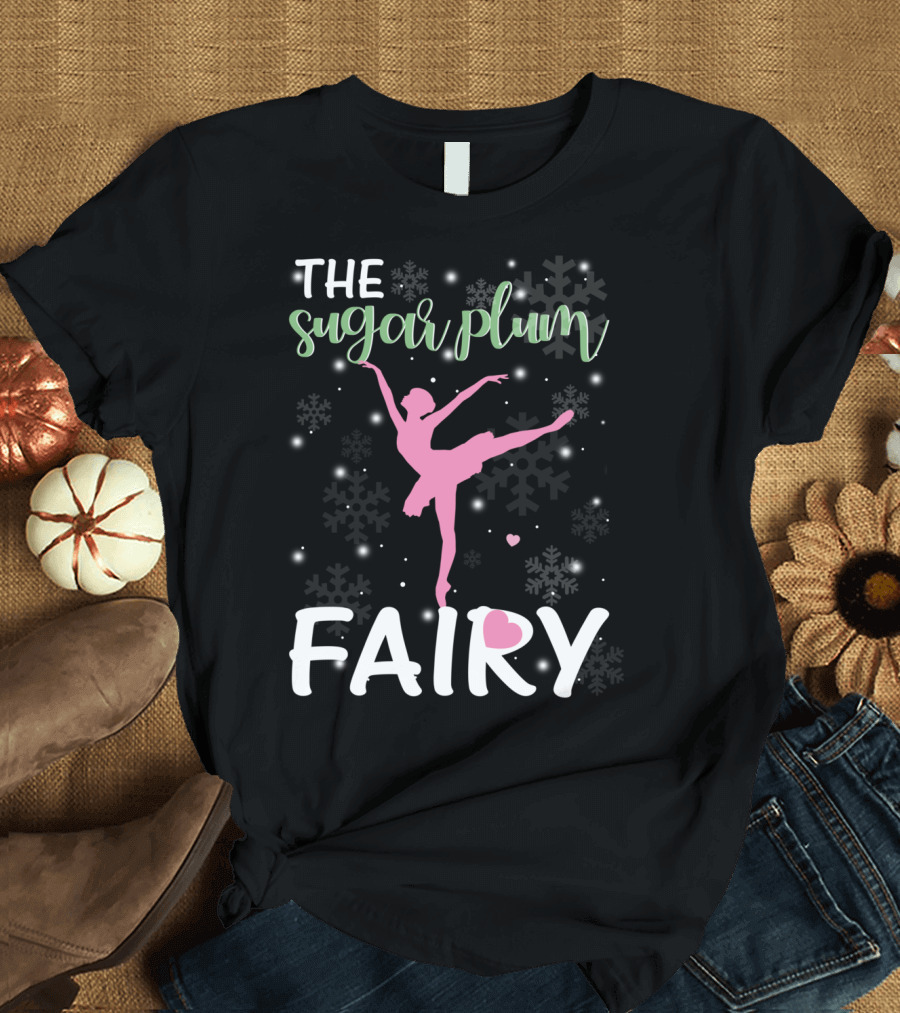 The Sugar Plum Fairy Ballet Dance Snowflakes T-Shirt