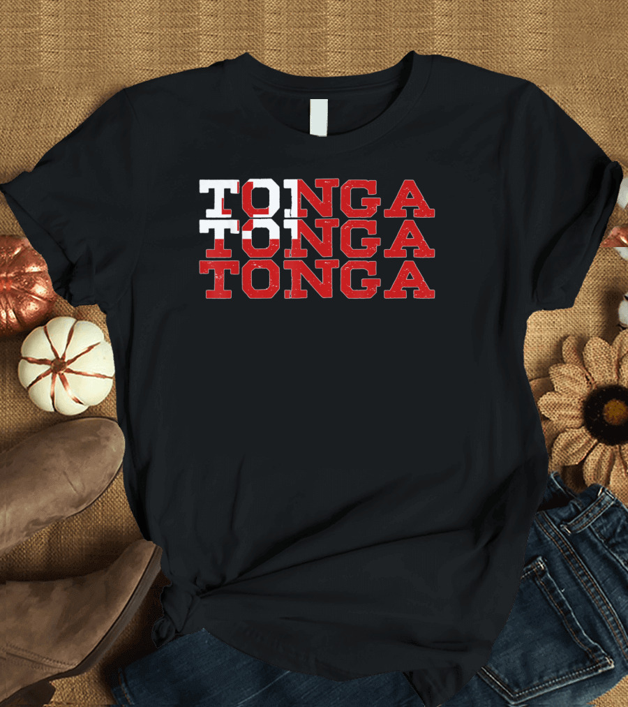 Tonga Tongan Flag Enthusiasts Sports Lovers T-Shirt