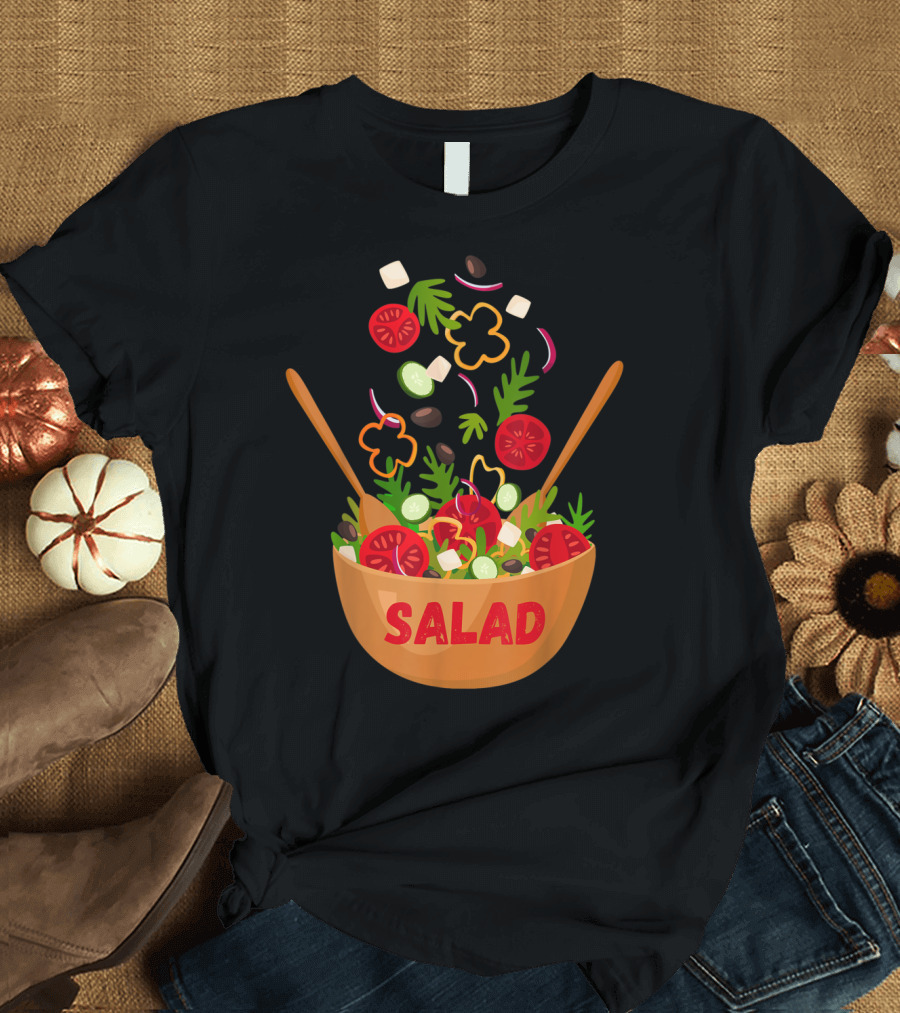 SALAD Vegetables Vegan Vegetarian T-Shirt