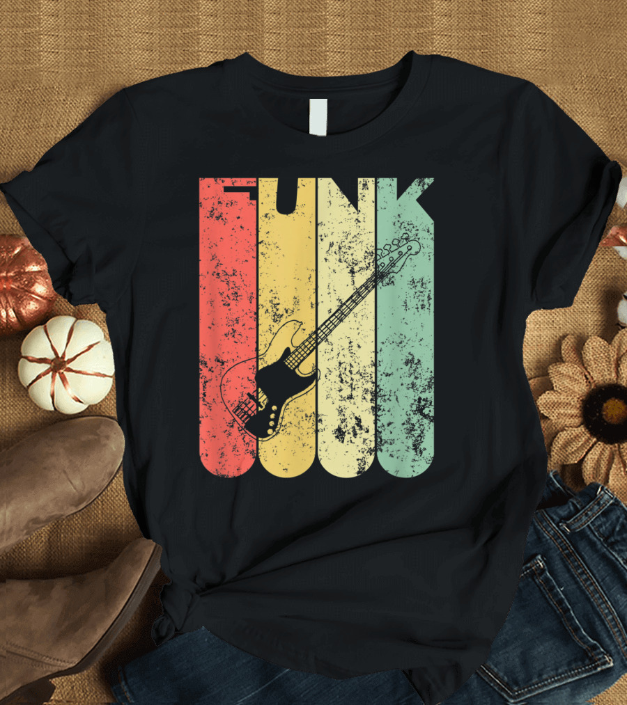 Funk Bass Guitar Retro Vibe Classic T-Shirt
