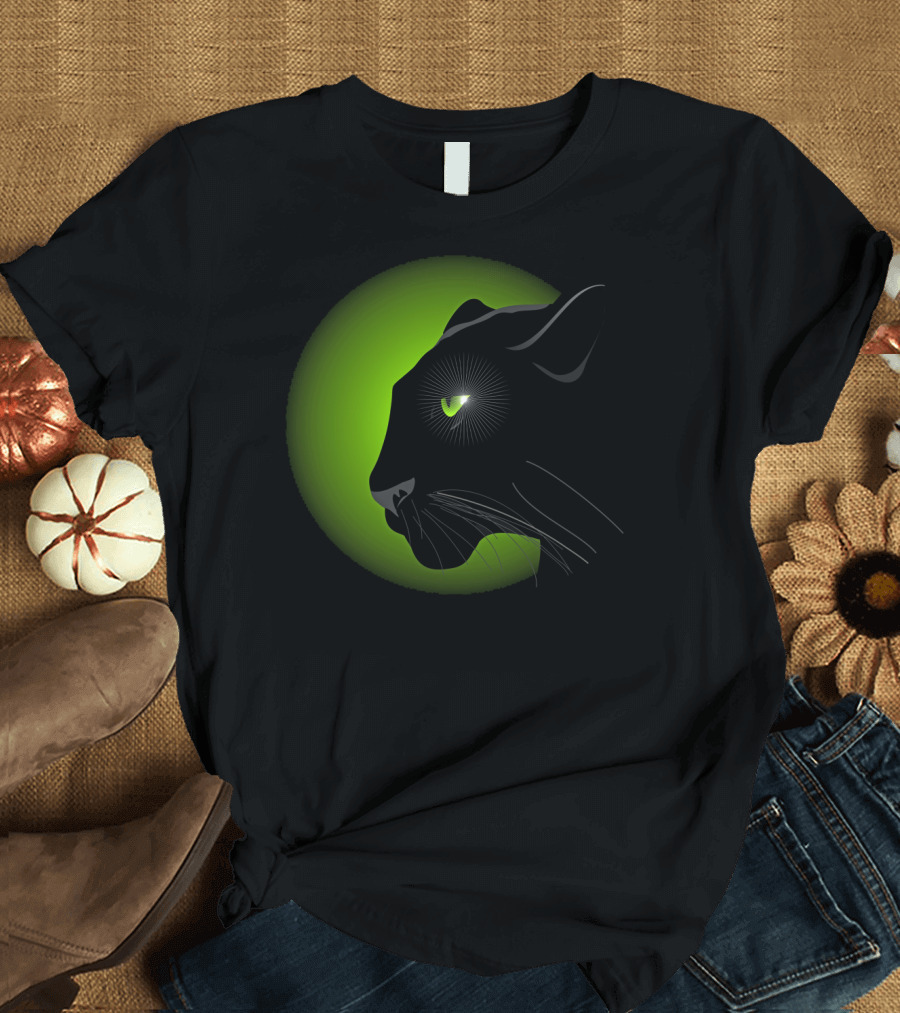 Classic Panther Green Moon Glare T-Shirt