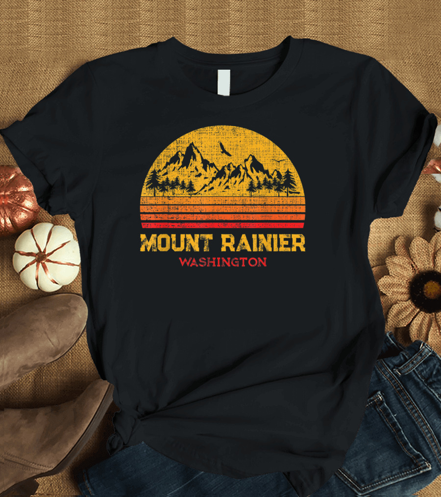 Classic Vintage Mount Rainier Washington T-Shirt