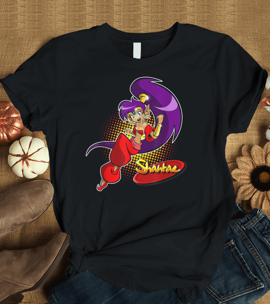 Shantae Purple-Haired Genie Character Iconic Pose T-Shirt