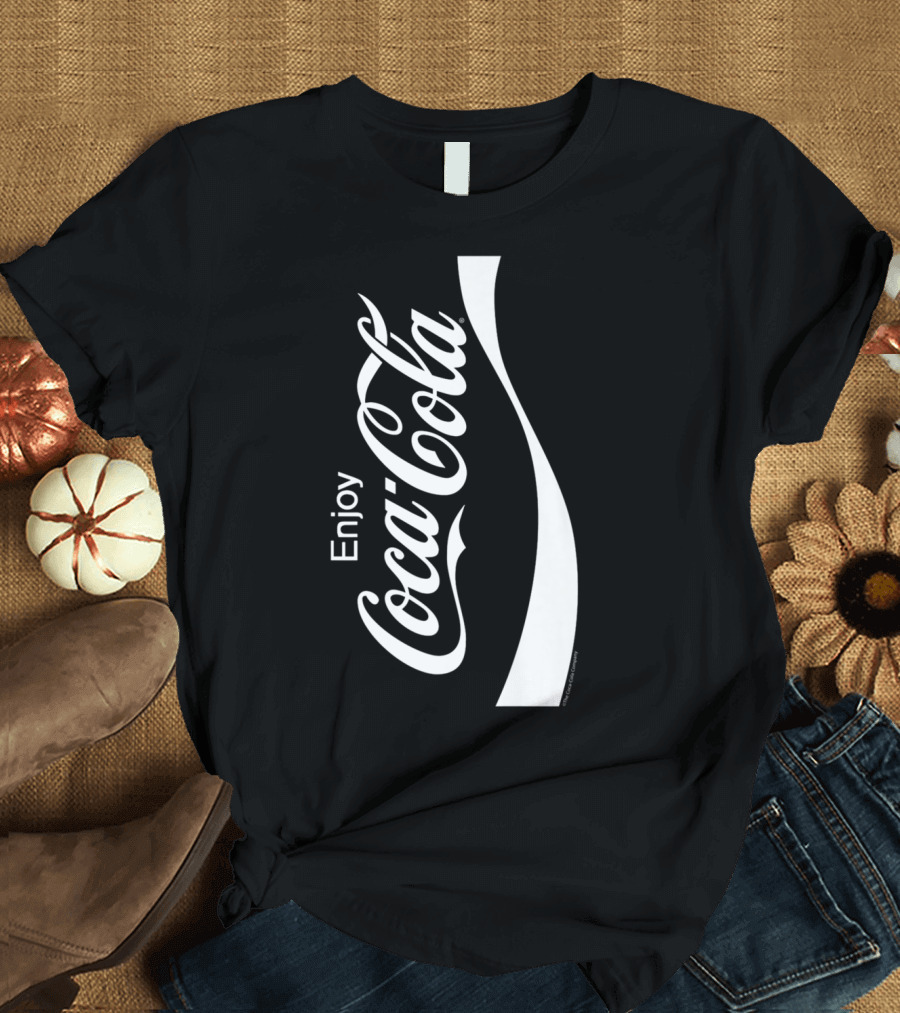 Enjoy Coca-Cola Black and White T-Shirt