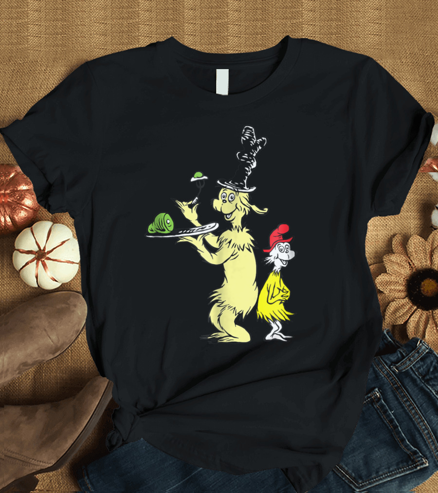 Dr Seuss Sam I Am with Green Eggs and Ham Iconic Characters T-Shirt