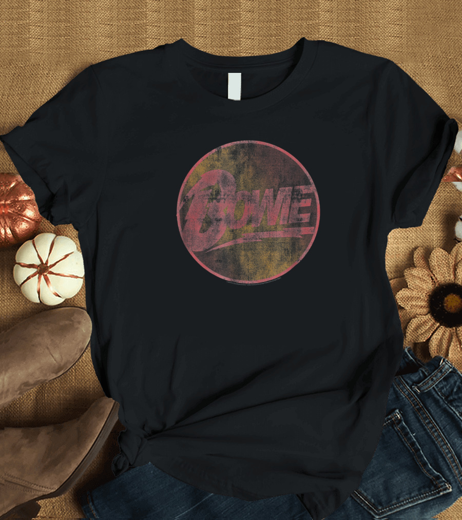 Bowie Lightning Bolt Vintage Circle T-Shirt