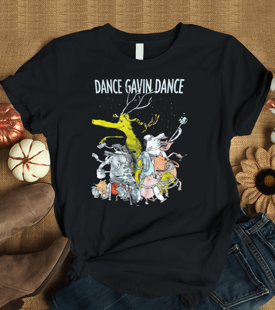 Dance Gavin Dance Animal Band Parade with Yellow Stag T-Shirt