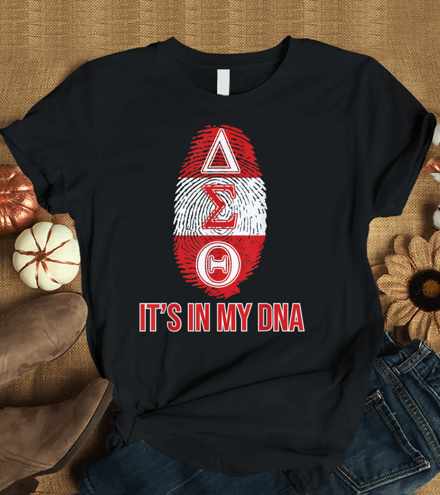 Delta Sigma Theta It's In My DNA Fingerprint T-Shirt