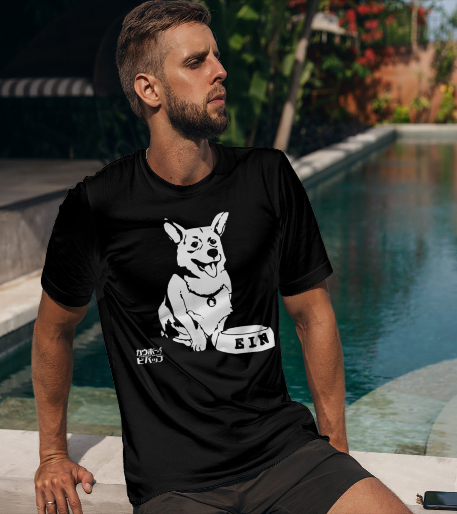 Ein Cowboy Bebop Corgi Anime Character Fan Favorite T-Shirt