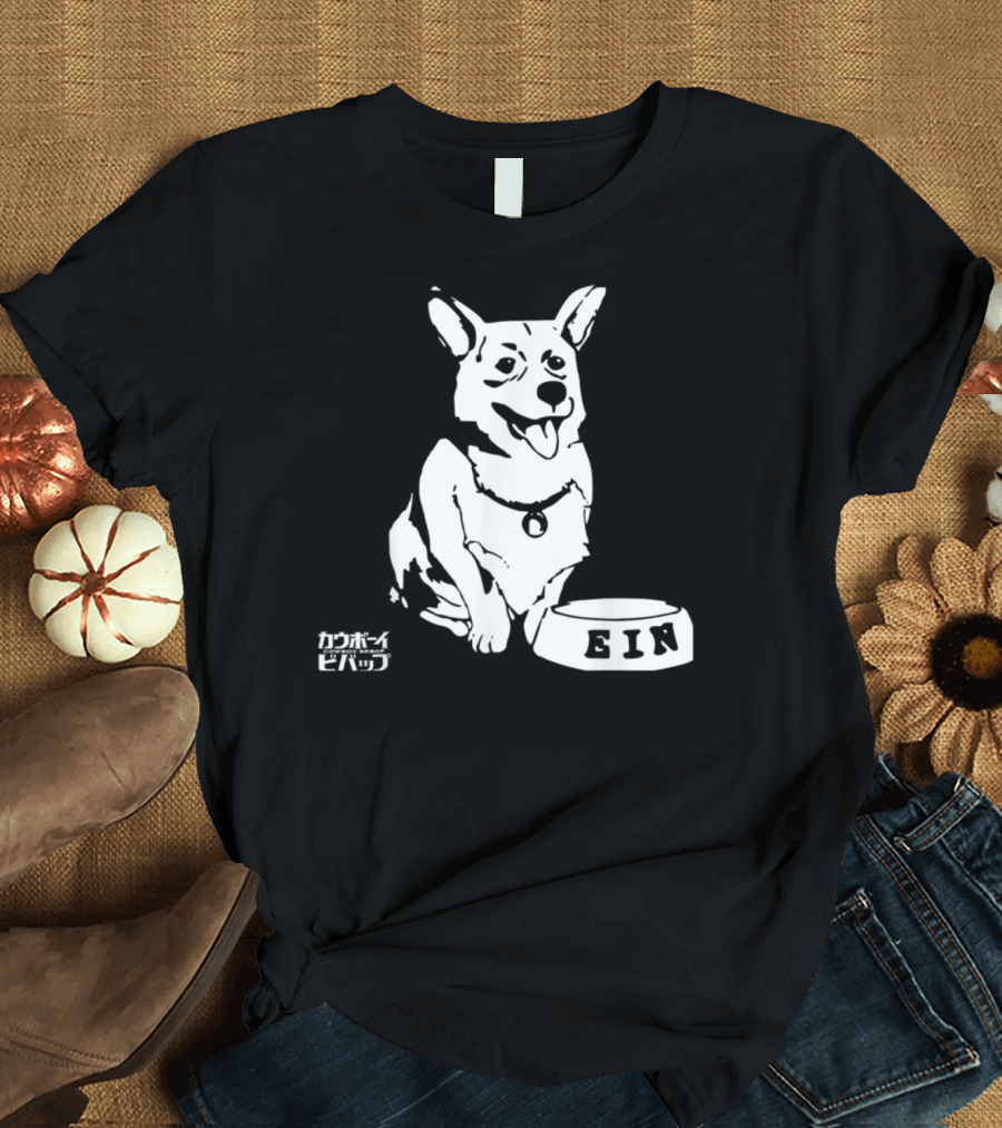 Ein Cowboy Bebop Corgi Anime Character Fan Favorite T-Shirt