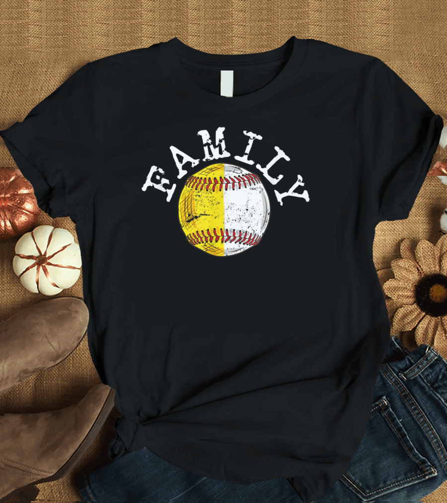 Family Funny Baseball Softball T-Shirt