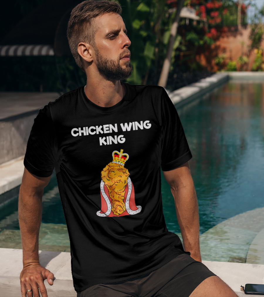 Chicken Wing King Royalty Humor T-Shirt
