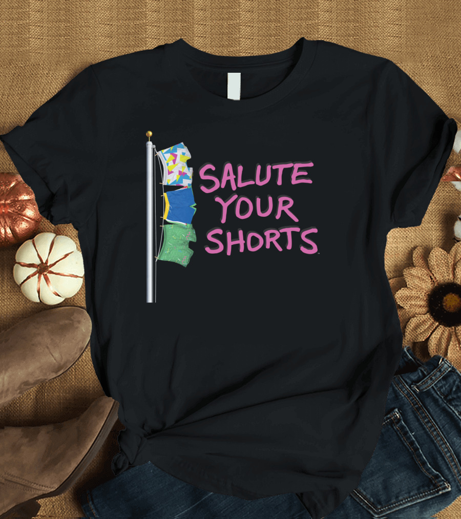 Salute Your Shorts Nickelodeon Flagpole Boxer Shorts Iconic 90s T-Shirt