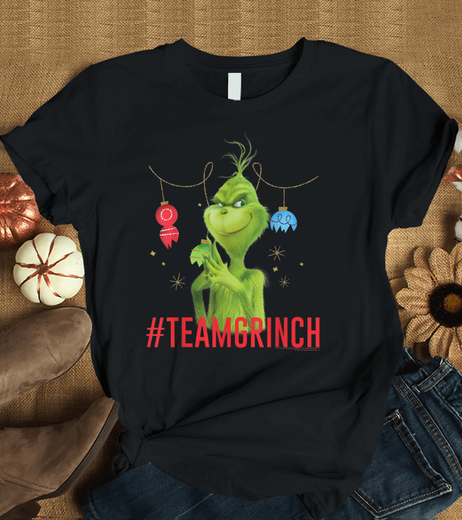 Dr. Seuss The Grinch #TeamGrinch Christmas Ornaments T-Shirt