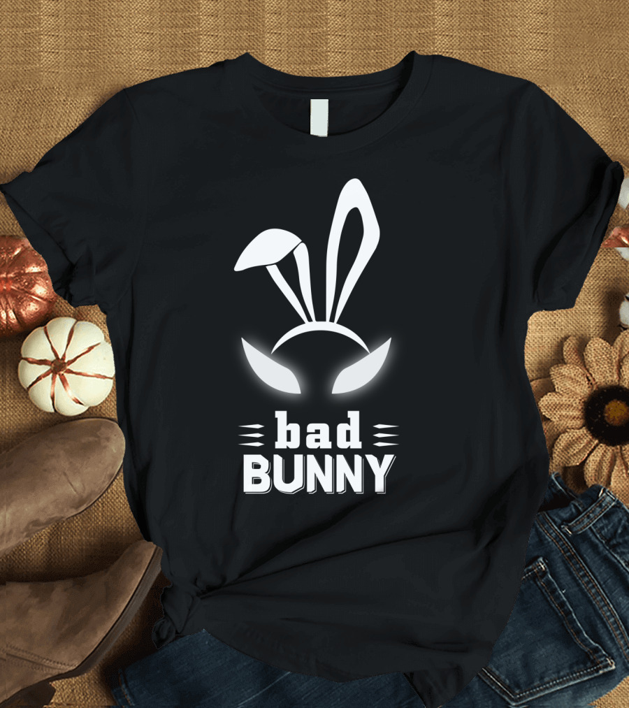 Bad Bunny Custom Cute and Funny Bunny Ears T-Shirt