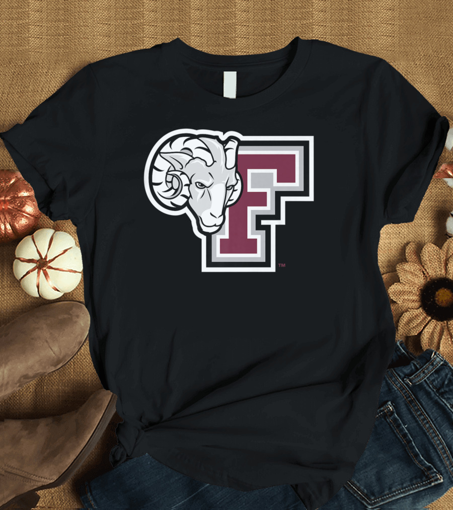 Fordham Rams NCAA College Logo Large F with Ram T-Shirt