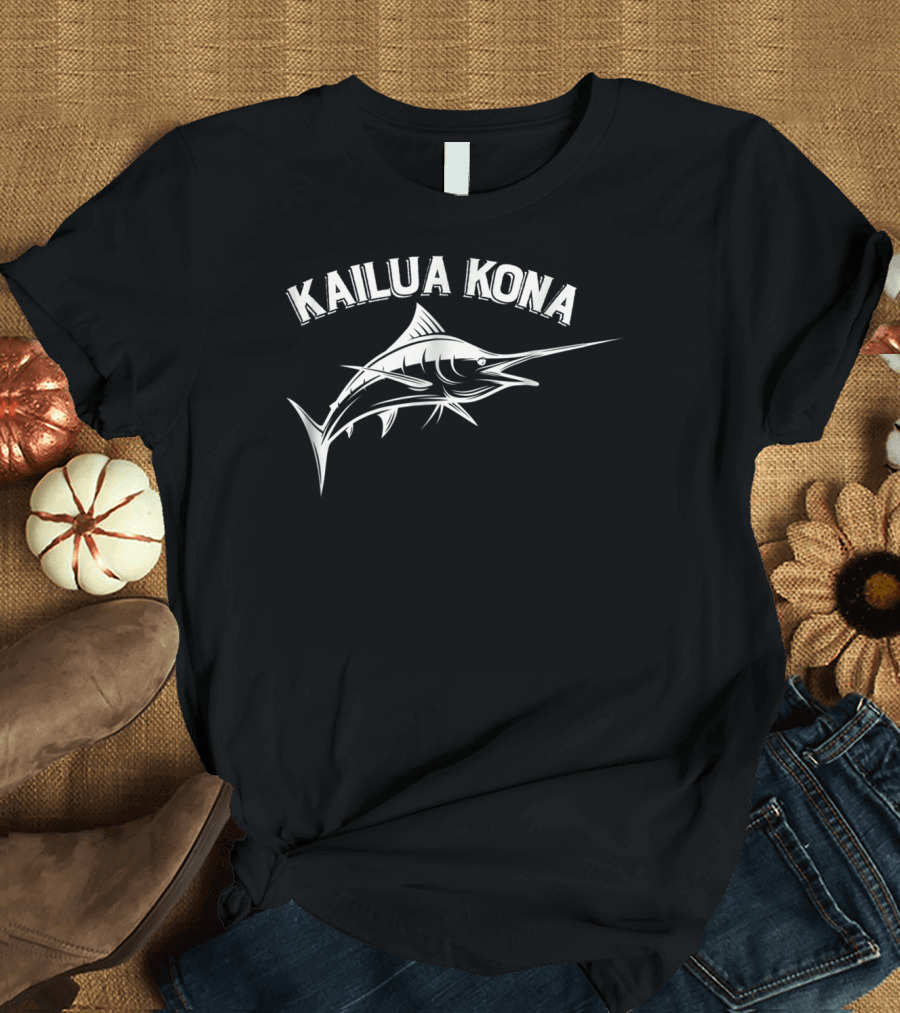 Kailua Kona Hawaii Marlin Fishing T-Shirt