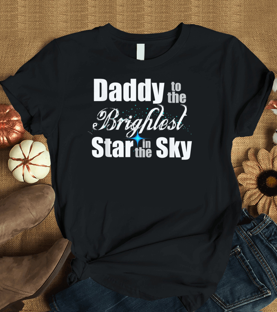 Daddy to the Brightest Star in the Sky Men's Father's Day Angel T-Shirt