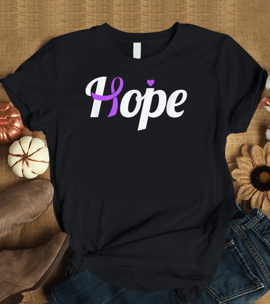 Hope Leiomyosarcoma Cancer Awareness Ribbon T-Shirt