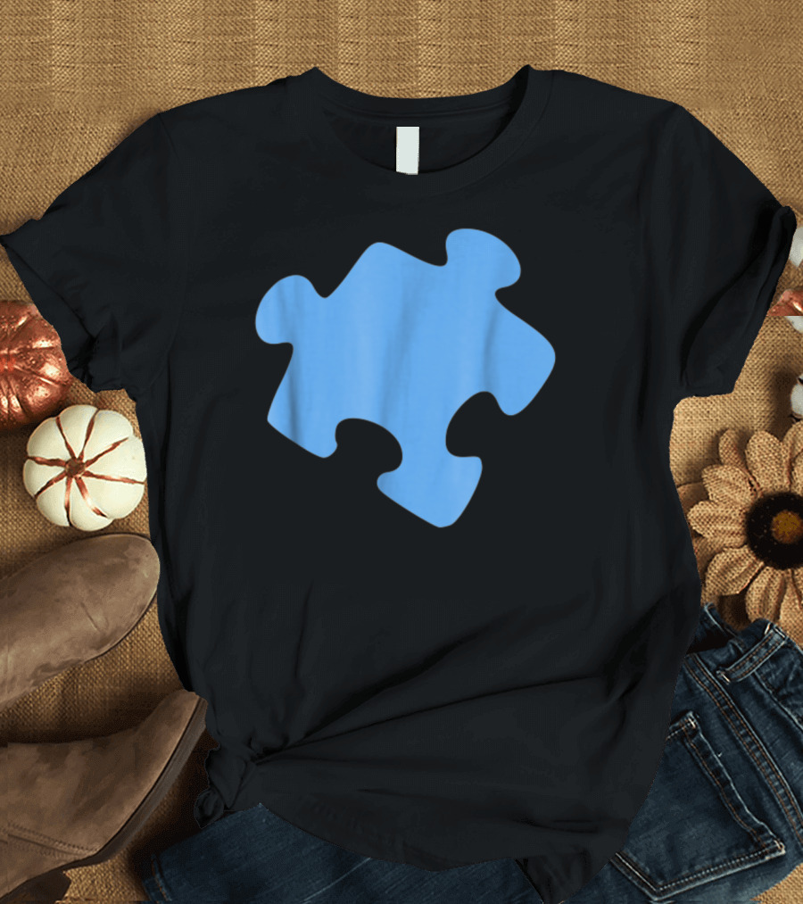 Blue Jigsaw Puzzle Piece T-Shirt