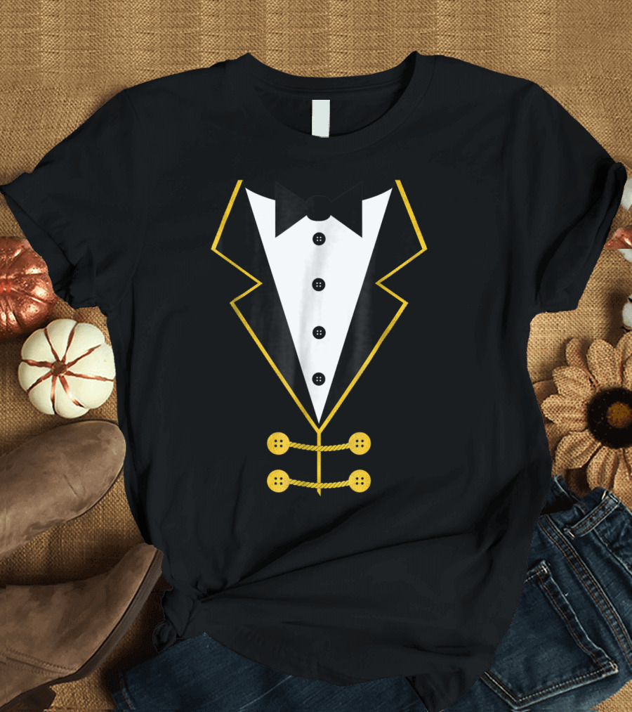 Ringmaster Circus Tuxedo Costume Black Tie Event T-Shirt
