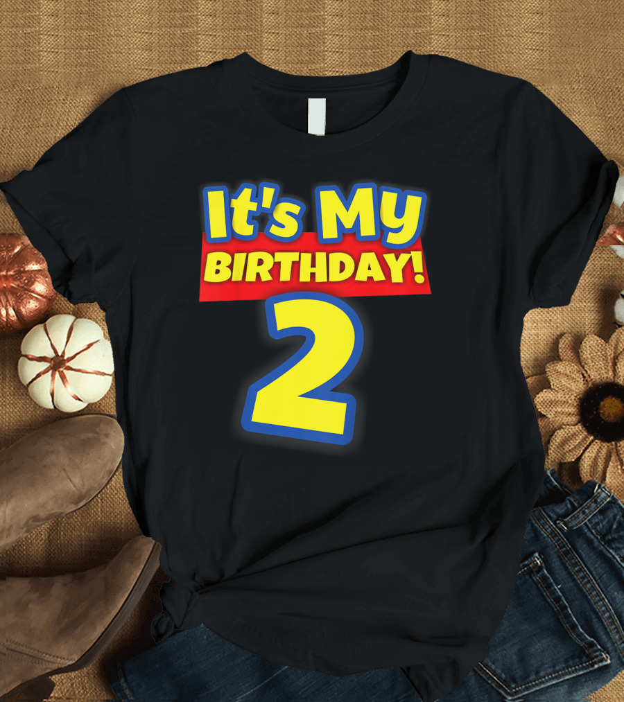 Kids 2 Year Old Birthday Boys And Girls It's My Birthday 2 T-Shirt