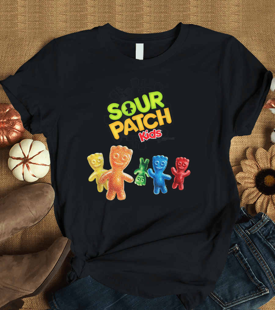 Sour Patch Kids Candy Colorful Characters T-Shirt