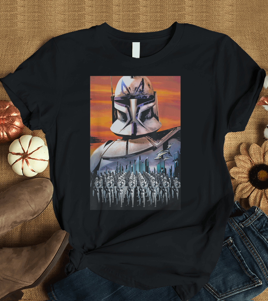 Star Wars Clone Wars Captain Rex and Clone Trooper Army T-Shirt