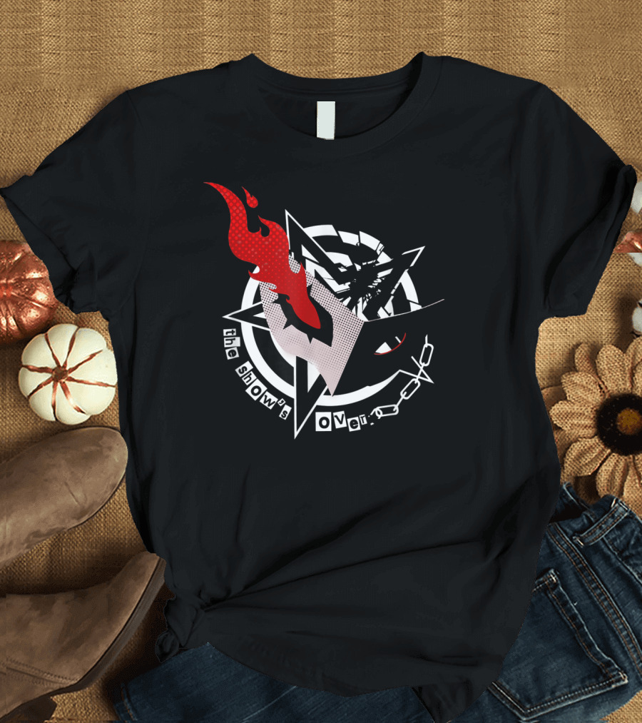 Persona 5 The Show's Over Mask Star Chains T-Shirt