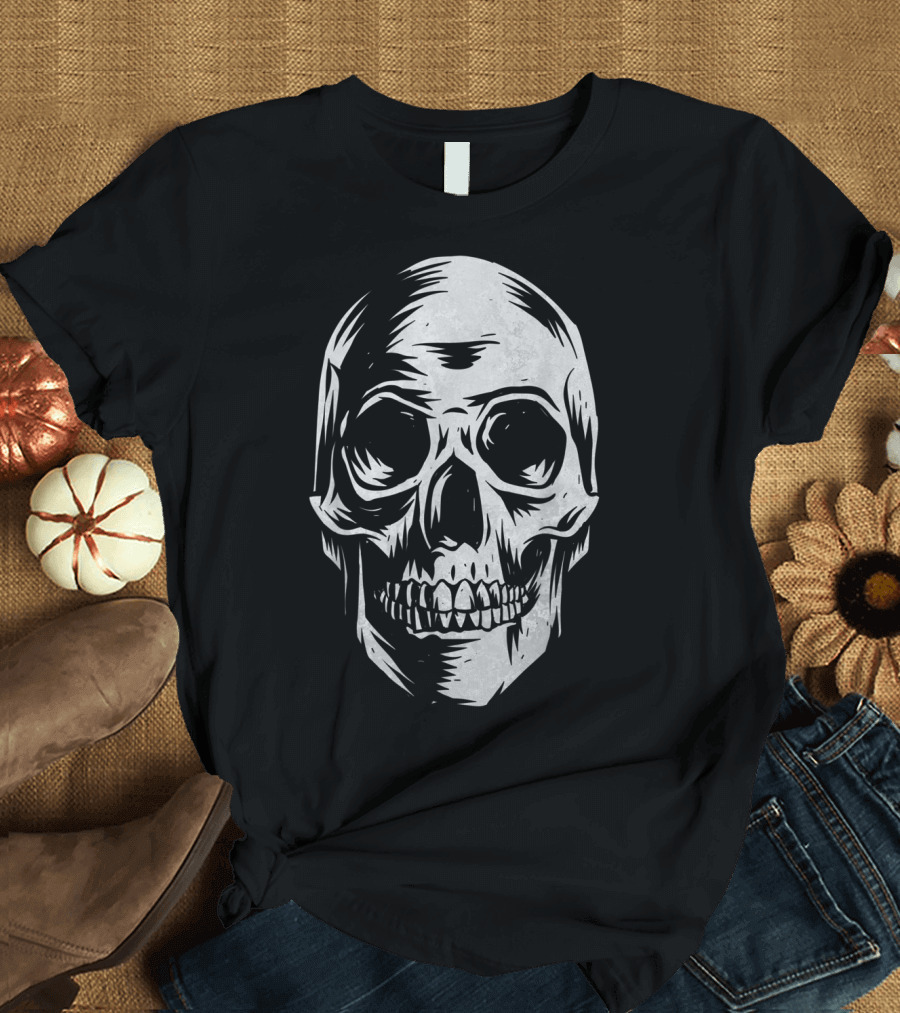 Skull Distressed Vintage Hall T-Shirt