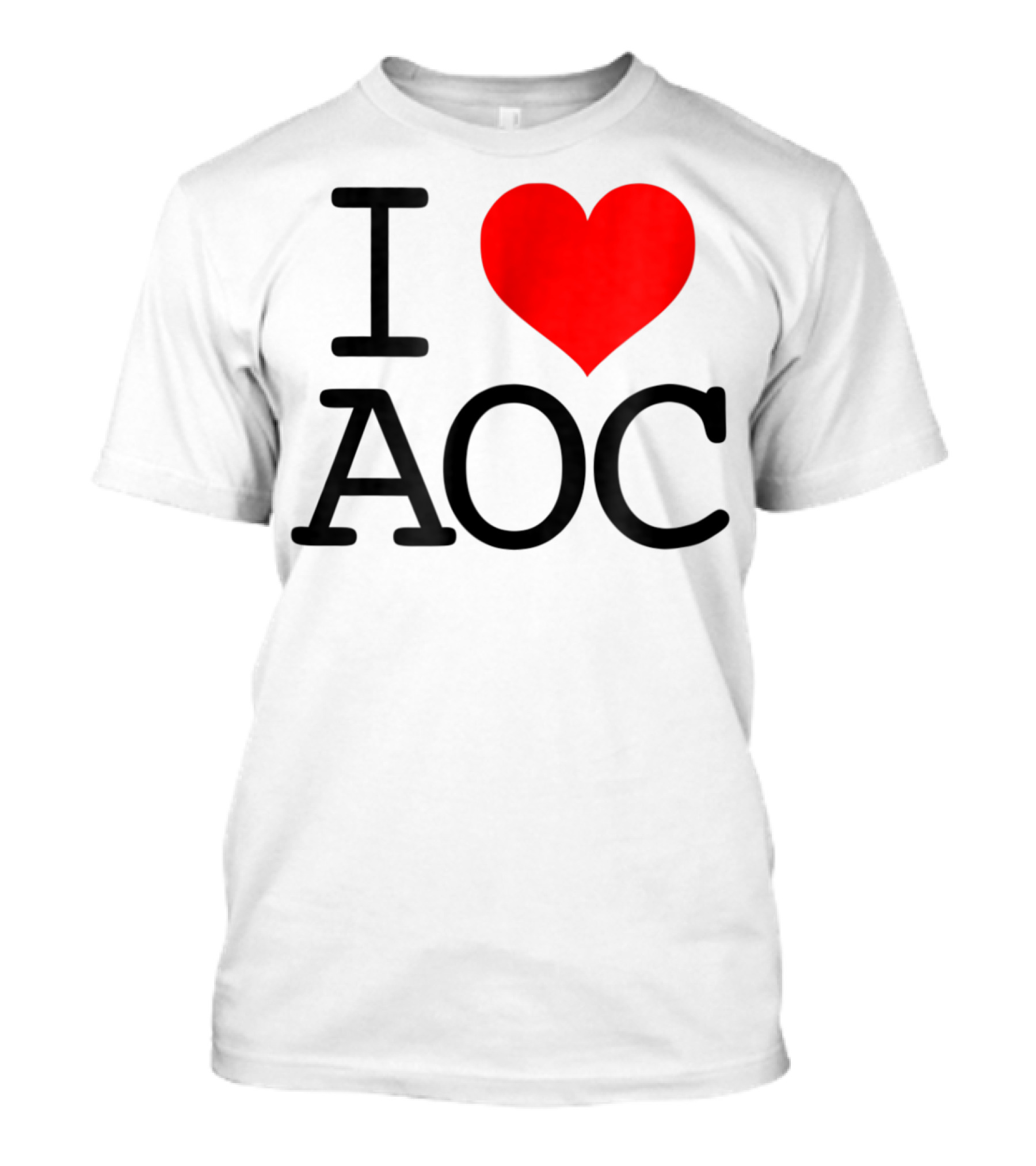 I Heart AOC Alexandria Ocasio Cortez Fan Love T-Shirt