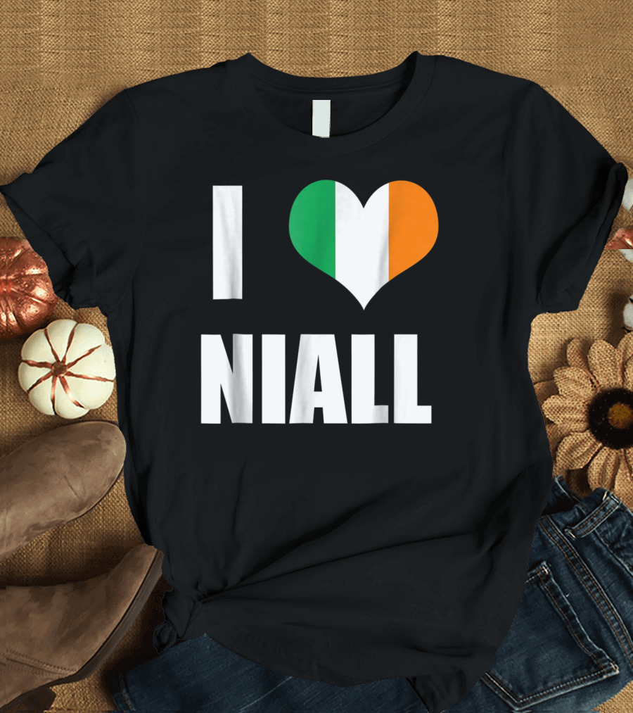 I Heart Niall with Ireland Flag Colors T-Shirt