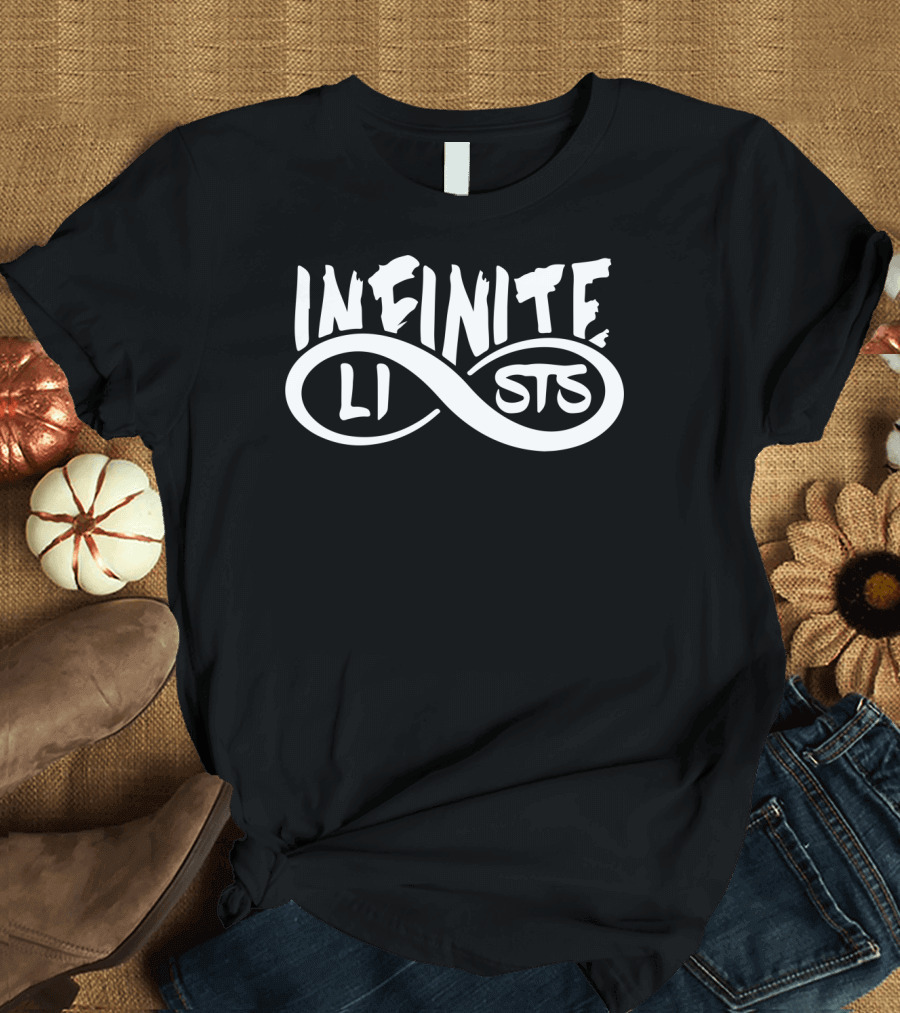 INFINITE LISTS Logo with Infinity T-Shirt