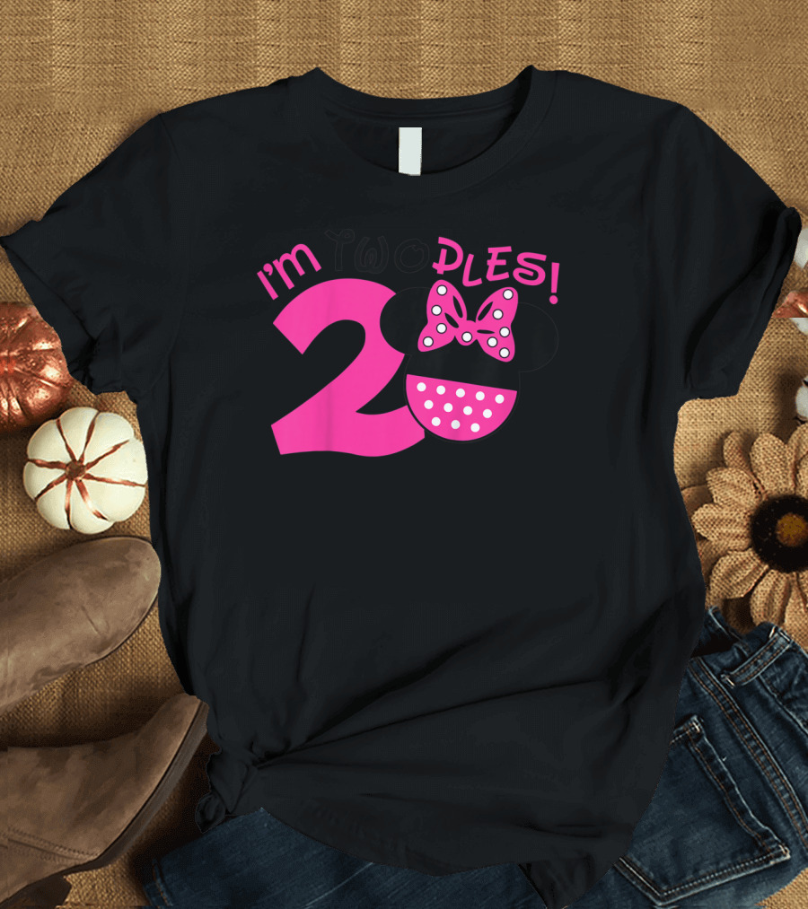 I'm Two Ples Mouse 2nd Birthday T-Shirt