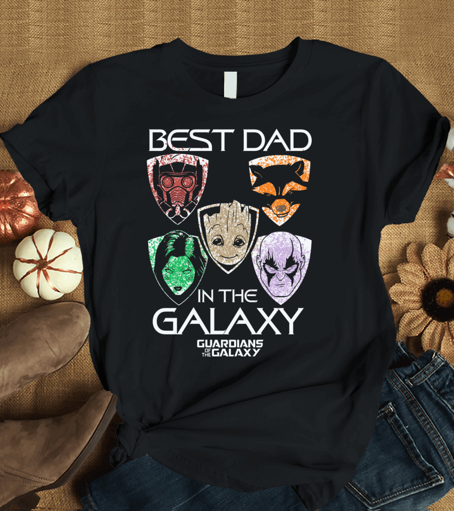 Best Dad in the Galaxy Guardians of the Galaxy Father's Day T-Shirt