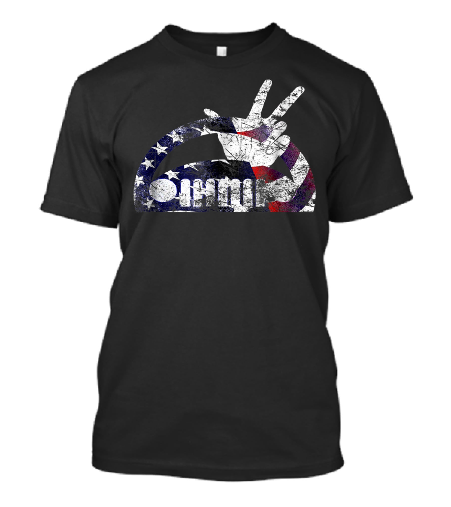 Jeep Wave American Flag Distressed Iconic T-Shirt
