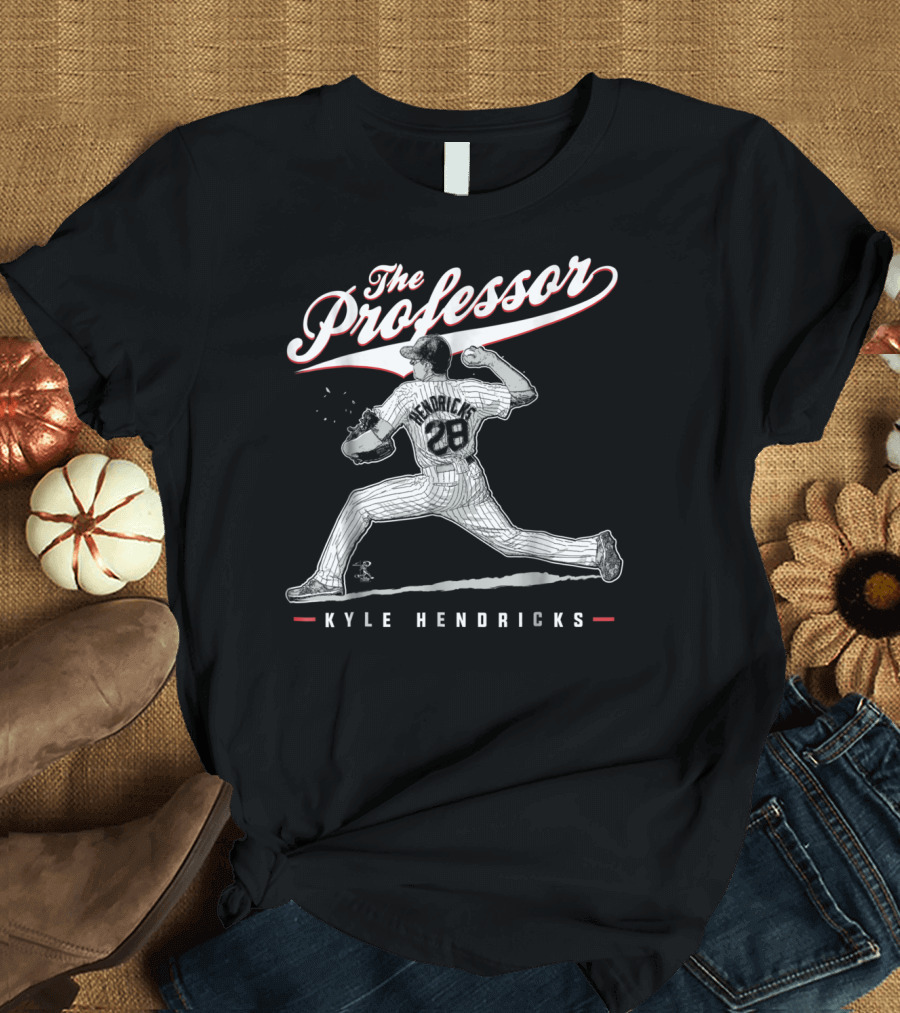 Kyle Hendricks The Professor 28 Pitching Legend T-Shirt