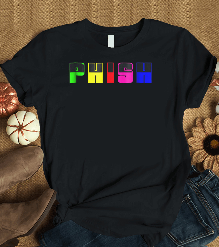 Nite Lite PHISH Neon Color Blocks T-Shirt