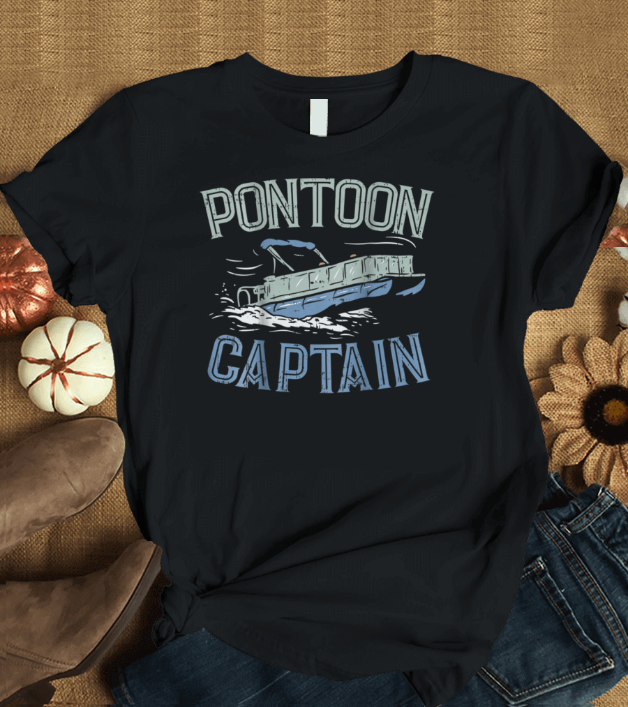 Pontoon Captain Nothing Beats Being on the Water Boating Adventure T-Shirt