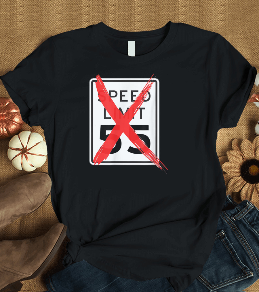 Speed Limit 55 Red Crossed Car Enthusiast T-Shirt