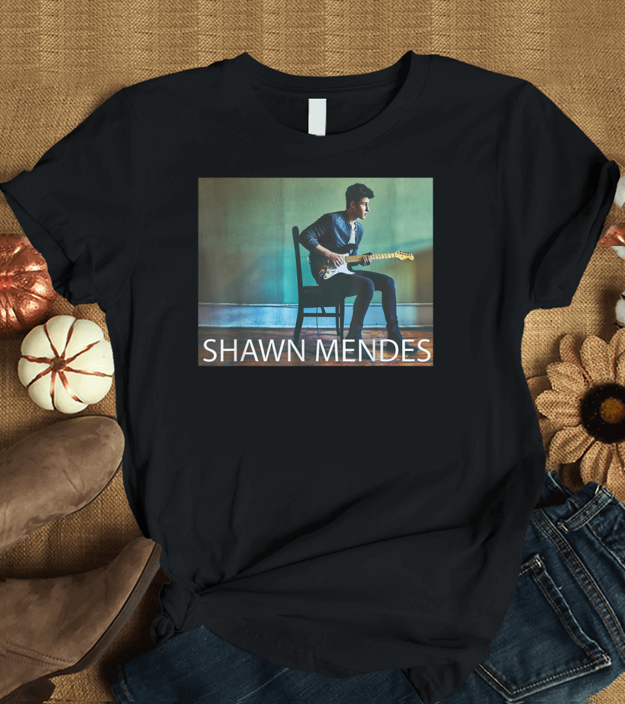SHAWN MENDES Three Empty Words Mendes Guitar Player T-Shirt