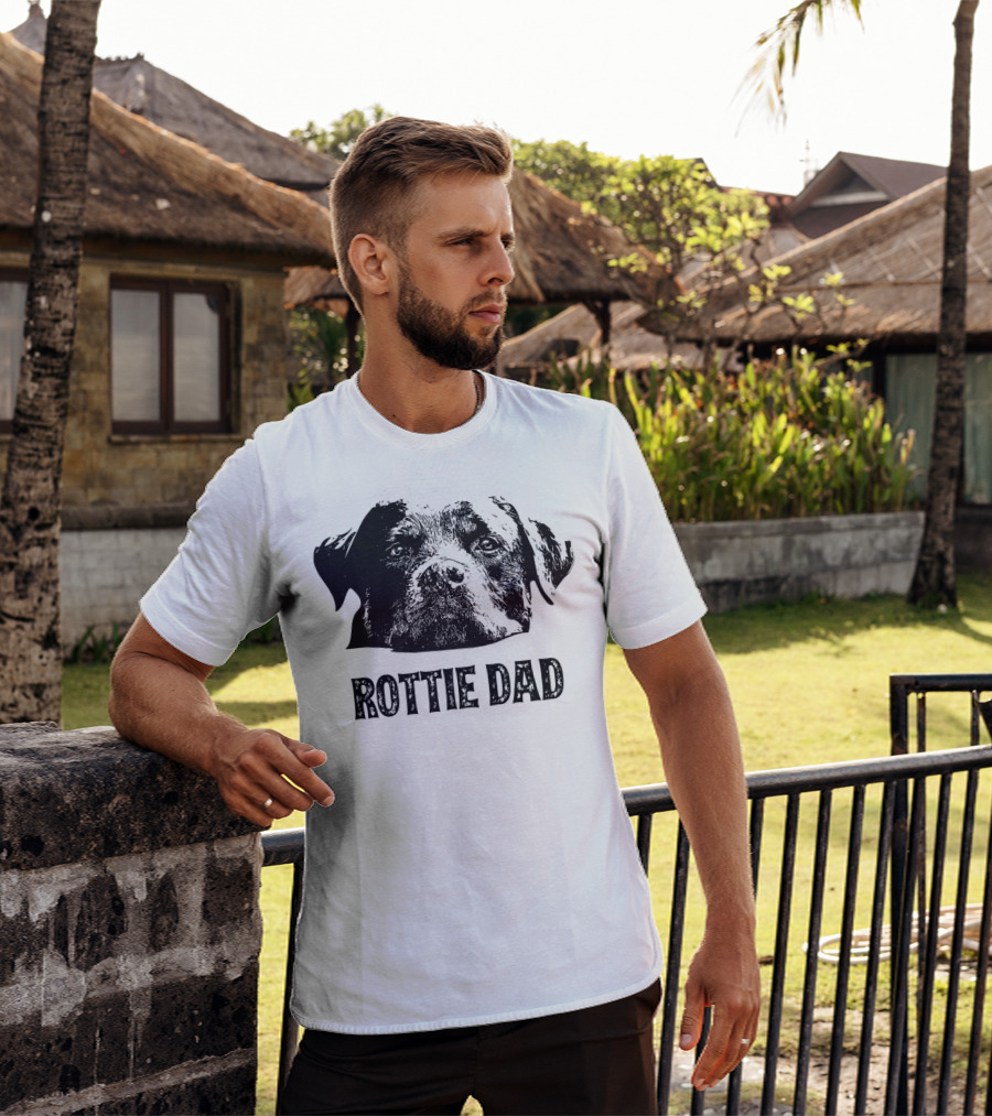 Rottie Dad Rottweiler Dad Mens T-Shirt