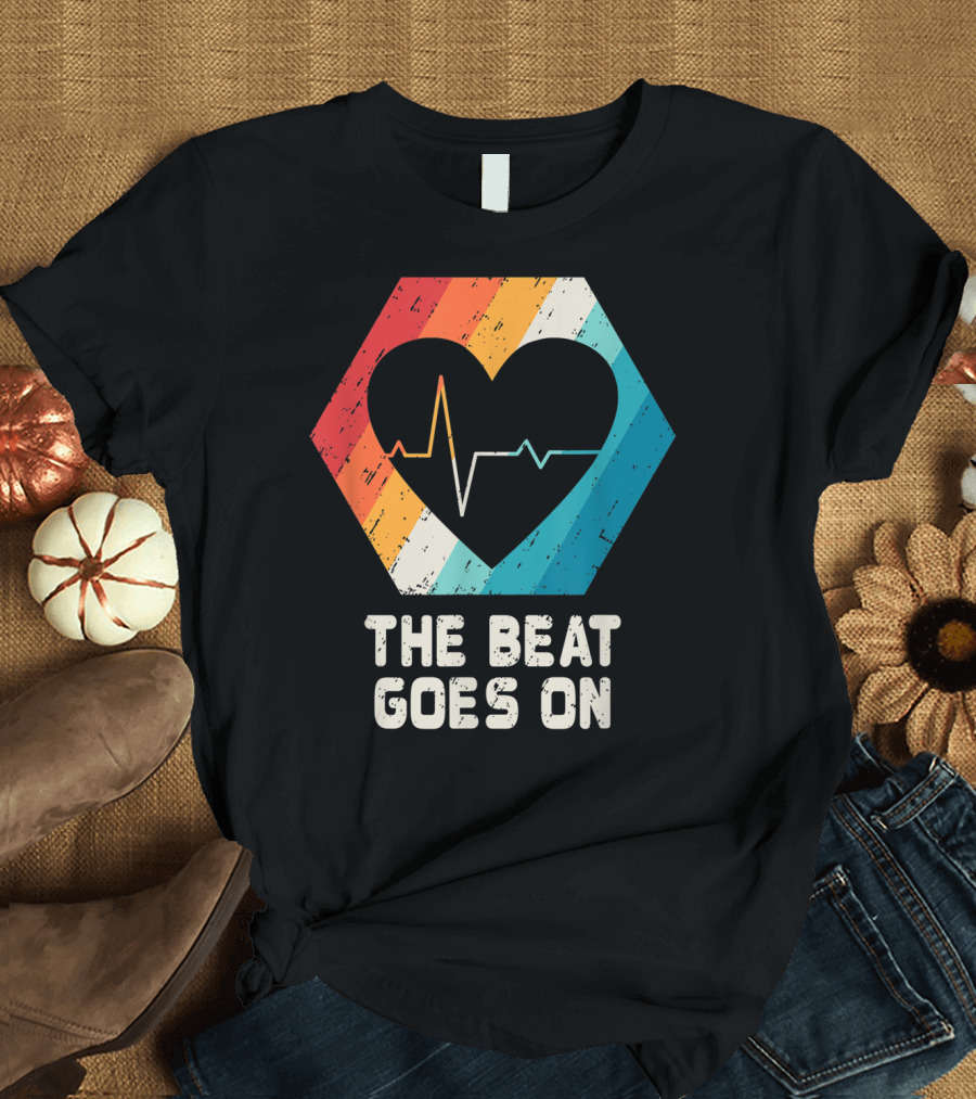 The Beat Goes On Open Heart Surgery Survivor Post Attack Reco T-Shirt