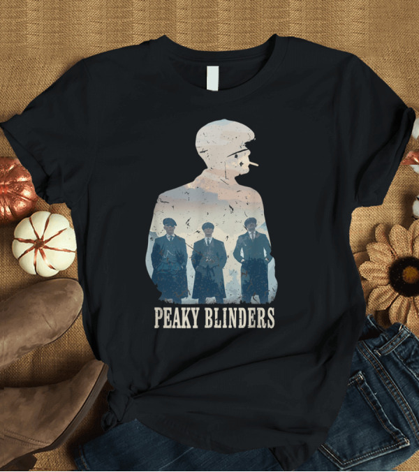 T-Shirt: Peaky Blinders Vintage Silhouette Trio T-Shirt Peaky Blinders Vintage Silhouette Trio T-Shirt