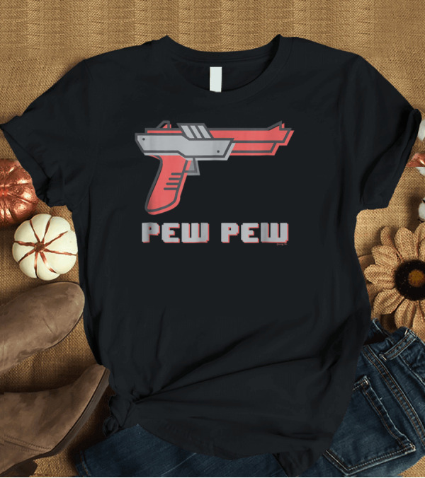 T-Shirt: Pew Pew Retro Gaming Gun T-Shirt Pew Pew Retro Gaming Gun T-Shirt