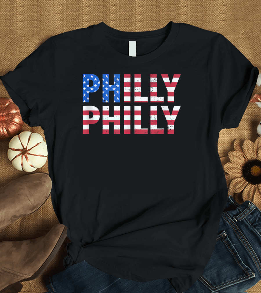 Philly Philly USA Flag T-Shirt