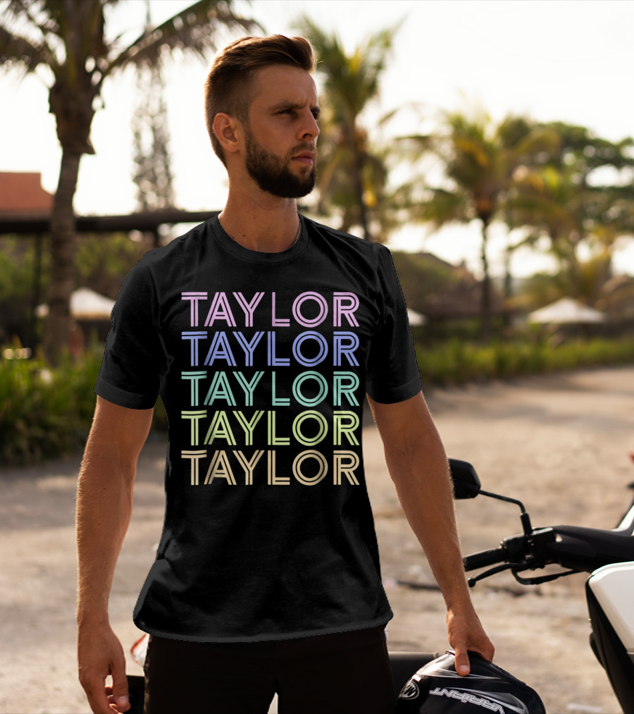 Taylor Sweet Candy Heart Vintage Love Rainbow Pastel Tayl T-Shirt