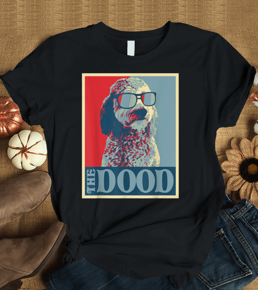 The Dood Goldendoodle Doodle Mom and Dood Dad Retro T-Shirt