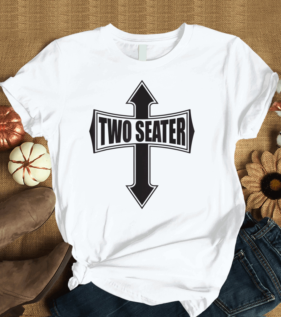Two Seater Funny Party Gag Cross Arrows T-Shirt